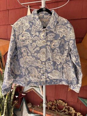 Croft & Barrow Stretch Pasiley Design Jacket 
Women’s Plus Size 3X